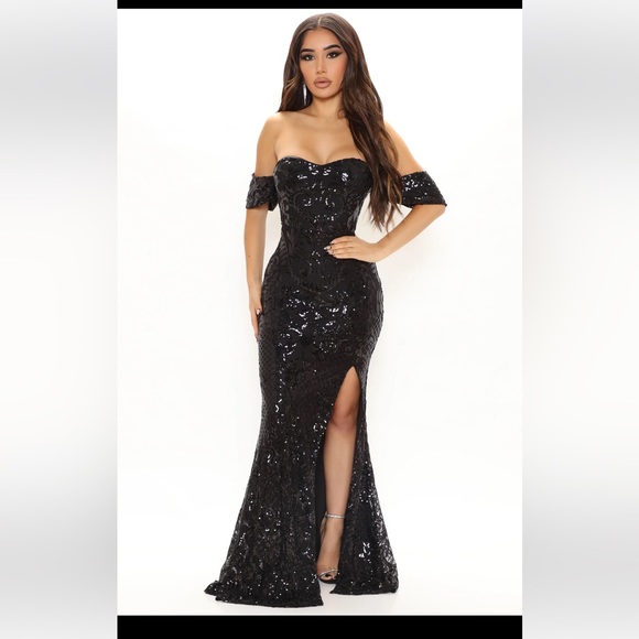 Black maxi dress - Picture 2 of 5